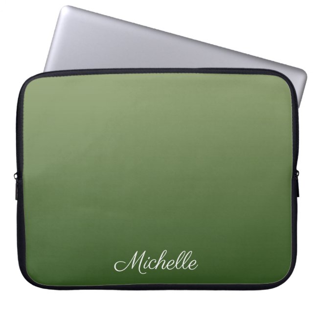 Capa Para Notebook Tecla verde personalizada (Frente)