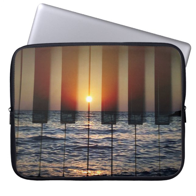 Capa Para Notebook Teclado para Piano Sunset: Romance na Ilha Grega (Frente)