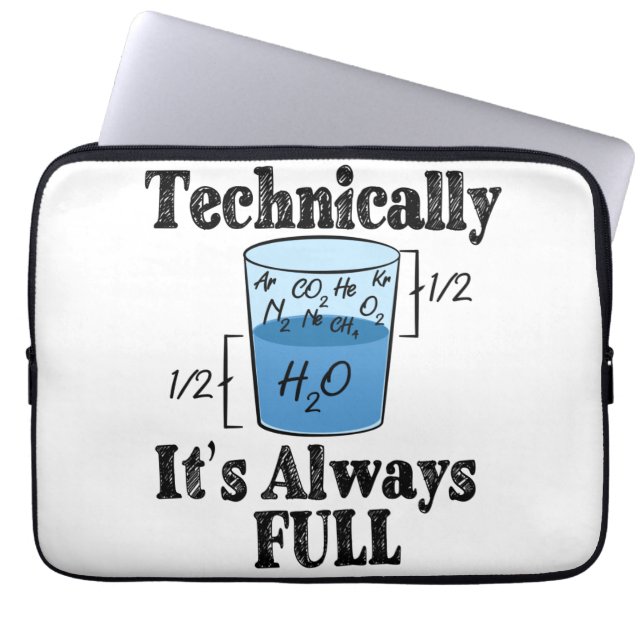 Capa Para Notebook Tecnicamente, é sempre ciência engraçada de Cheio (Frente)