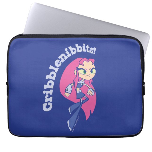Capa Para Notebook Teen Titans Go! | Incêndio "Cribblenibbits!" (Frente)