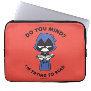 Capa Para Notebook Teen Titans Go! Raven "Estou Tentando Ler"