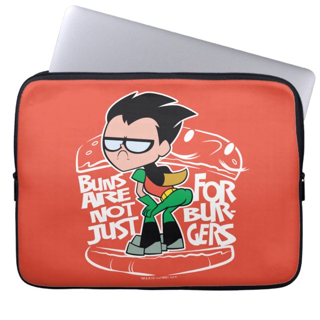 Capa Para Notebook Teen Titans Go! | Robin Booty Scooty Buns (Frente)