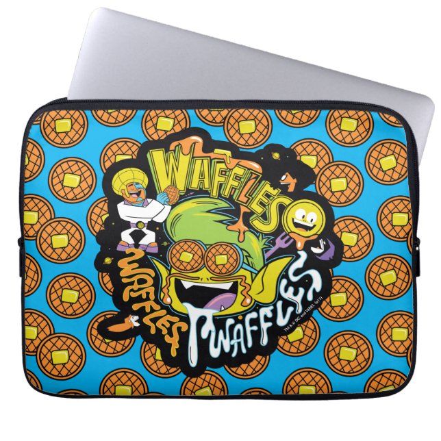 Capa Para Notebook Teen Titans Go! | Waffles de Beast Boy (Frente)
