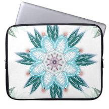 Tela de Mandala Azul Única