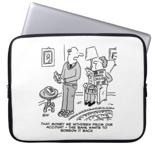 Capa Para Notebook Telefones bancários pedindo dinheiro emprestado
