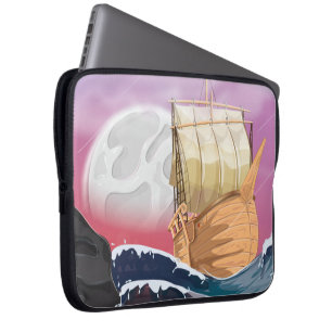 Capa Para Notebook Tempestade do oceano