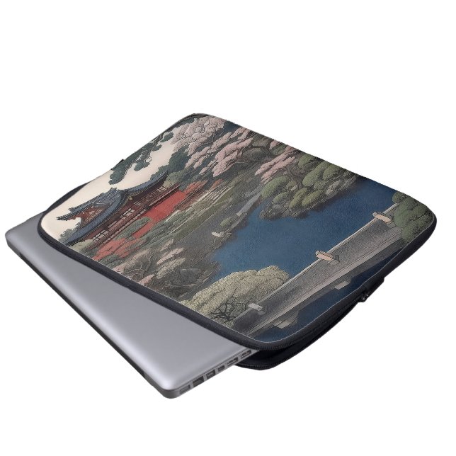 Capa Para Notebook Temple on the river - Japan (Frente Inferior)