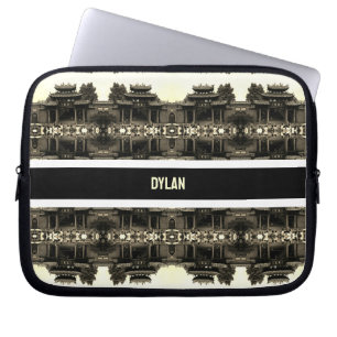 Capa Para Notebook Templo ancestral Foshan Canton da China vintage