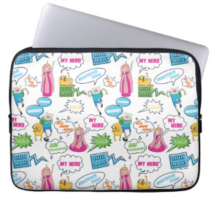 Capa Para Notebook Tempo de Aventura Padrão de chamada de caractere