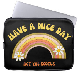 Capa Para Notebook Tenha Um Bom Dia, Não É Estilo De Retrô De Scotus