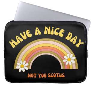 Capa Para Notebook Tenha Um Bom Dia, Não É Estilo De Retrô De Scotus