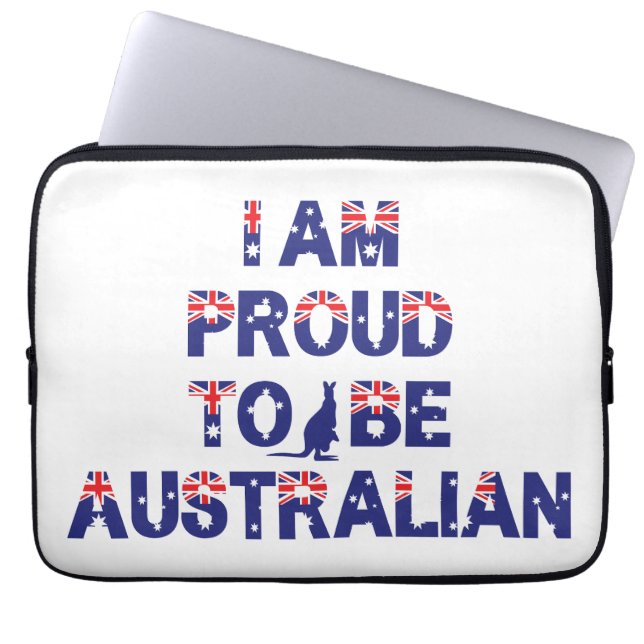 Capa Para Notebook Tenho orgulho de ser australiano (Frente)