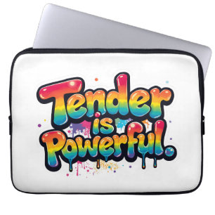 Capa Para Notebook Ternura É Poderoso Arco-Íris Citação Colorido Empo