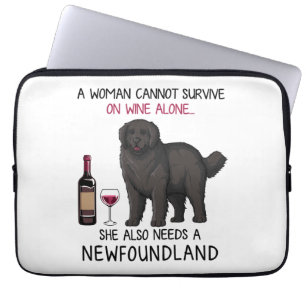 Capa Para Notebook Terra Nova e Vinho Cachorro Engraçado