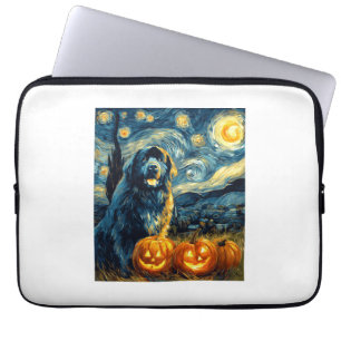 Capa Para Notebook Terra Nova Newfie Cachorro Fofo Dia das Bruxas Jac
