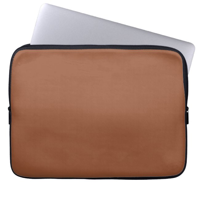 Capa Para Notebook Terracotta - Cor Sólida Laranja Queimada (Frente)