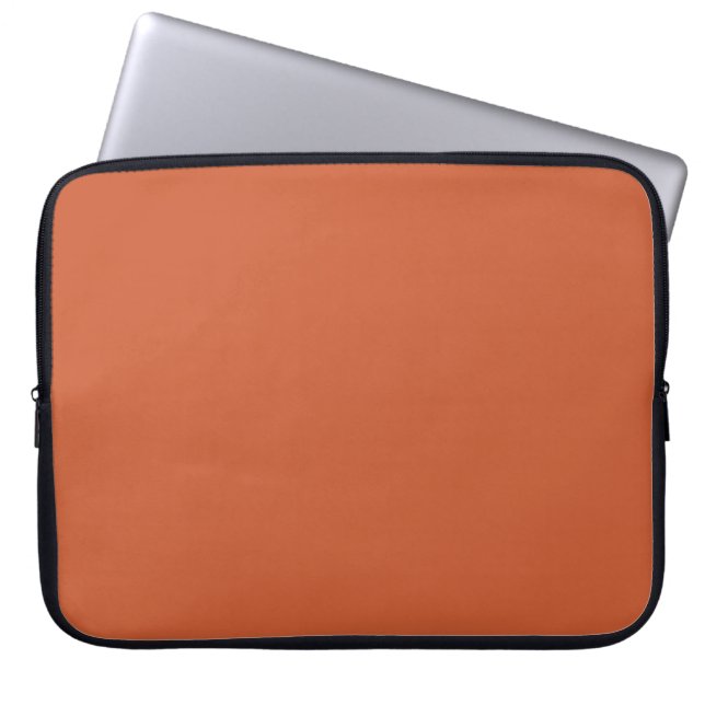 Capa Para Notebook Terracotta Laranja Cor Sólida Quente e Design Terr (Frente)
