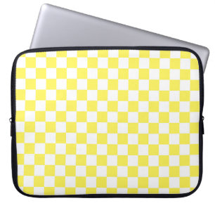 Capa Para Notebook Teste padrão amarelo do tabuleiro de damas