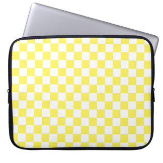 Capa Para Notebook Teste padrão amarelo do tabuleiro de damas