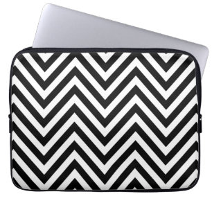 CAPA PARA NOTEBOOK TESTE PADRÃO BRANCO PRETO MODERNO FEMININO DA VIG