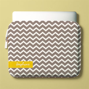Capa Para Notebook Teste padrão cinzento das vigas do ziguezague