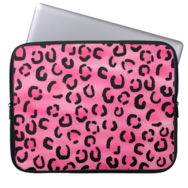 Capa Para Notebook Teste padrão cor-de-rosa brilhante do impressão do (Frente)