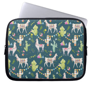 Capa Para Notebook Teste padrão da bandeira do lama da aguarela