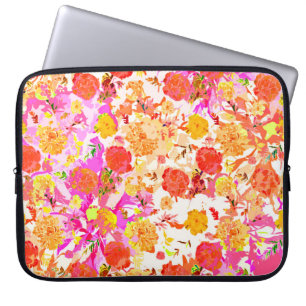 Capa Para Notebook Teste padrão de flores feminino bonito