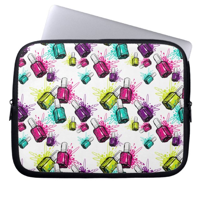 Capa Para Notebook Teste padrão de néon do verniz para as unhas (Frente)