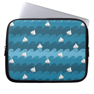 Capa Para Notebook Teste padrão de papel dos barcos