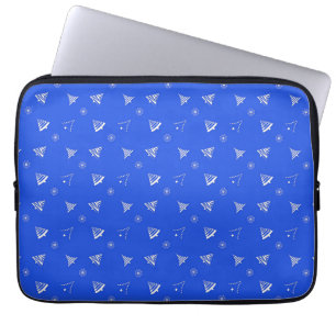 Capa Para Notebook teste padrão do azul do feriado do Natal