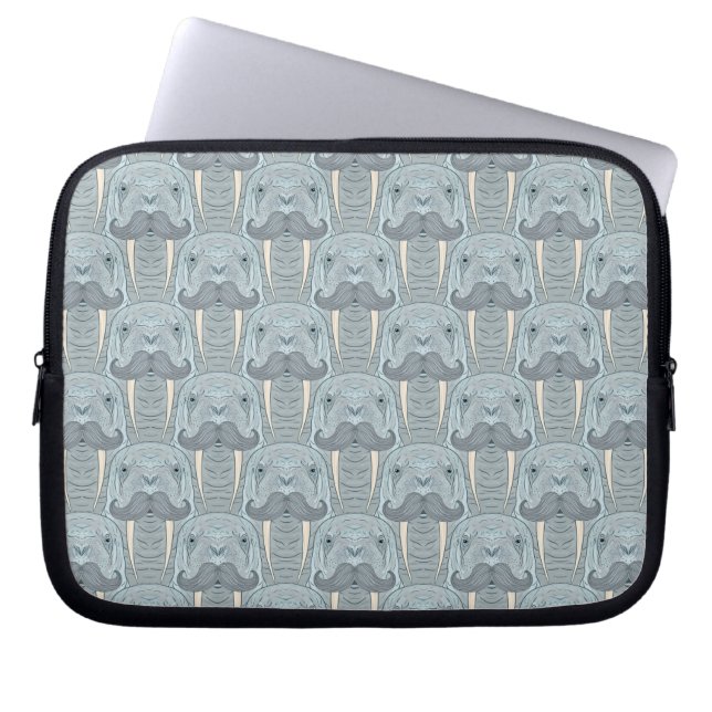 Capa Para Notebook Teste padrão do bigode da morsa (Frente)