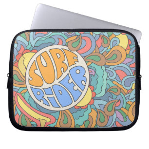 Capa Para Notebook Teste padrão do cavaleiro do surf