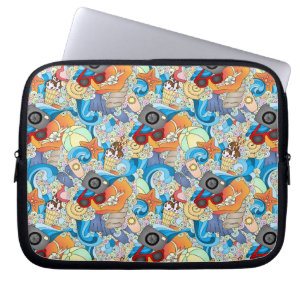 Capa Para Notebook Teste padrão do divertimento do verão