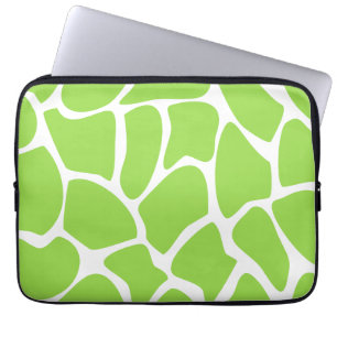 Capa Para Notebook Teste padrão do impressão do girafa no verde de