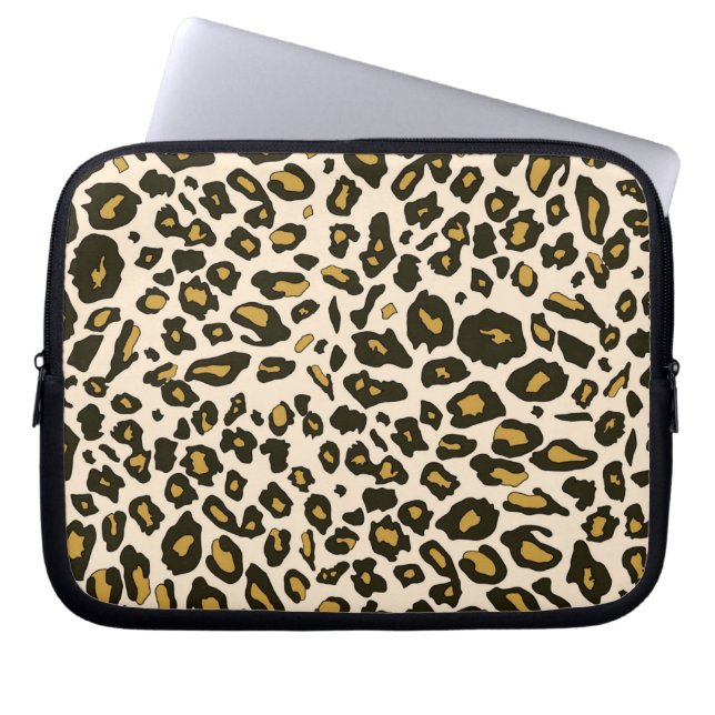 Capa Para Notebook Teste padrão do impressão do leopardo (Frente)