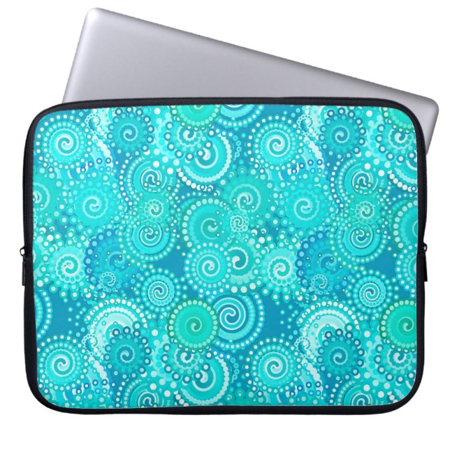 Capa Para Notebook Teste padrão do redemoinho do Fractal, máscaras do (Frente)