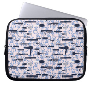 Capa Para Notebook Teste padrão do rosa do azul do cuidado da beleza