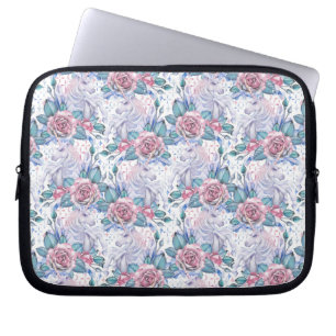 Capa Para Notebook Teste padrão do rosa do rosa & do azul