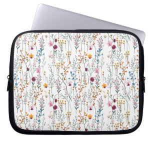 Capa Para Notebook Teste padrão do Wildflower do verão