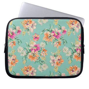 Capa Para Notebook Teste padrão floral do esboço brilhante