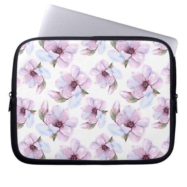 Capa Para Notebook Teste padrão floral romântico (Frente)