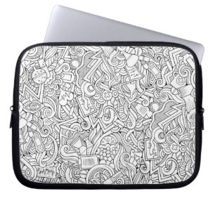 Capa Para Notebook Teste padrão médico de B&W