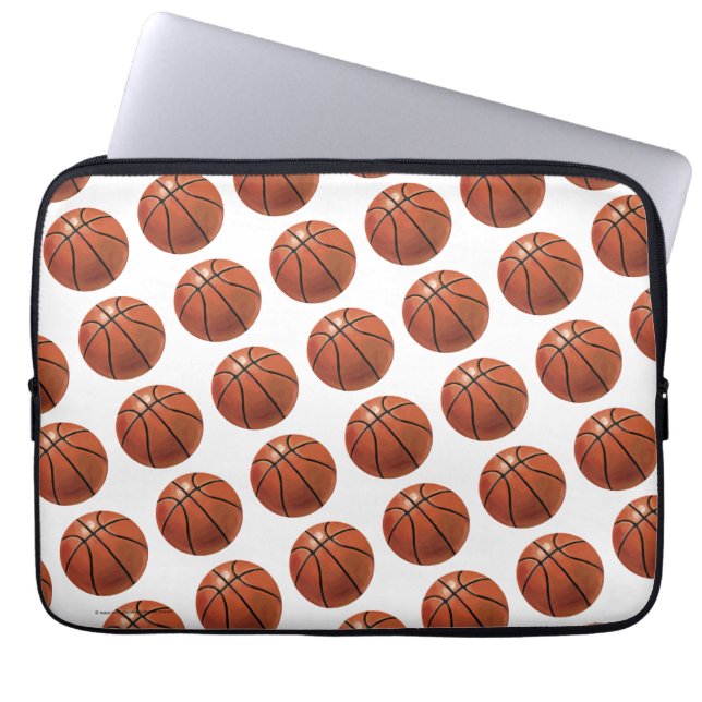 Capa Para Notebook Teste padrão pintado do basquetebol (Frente)