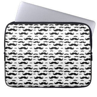 Capa Para Notebook Teste padrão preto do bigode