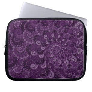 Capa Para Notebook Teste padrão roxo do Fractal do redemoinho