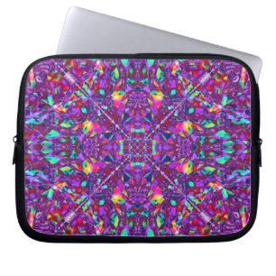 Capa Para Notebook Teste padrão roxo do Hippie da mandala