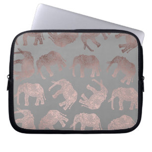 Capa Para Notebook teste padrão tribal do elefante do ouro