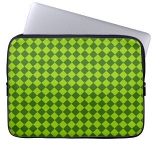 Capa Para Notebook Teste padrão verde do diamante da combinação po
