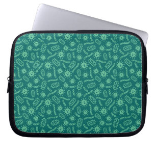 Capa Para Notebook Teste padrão verde dos micróbios